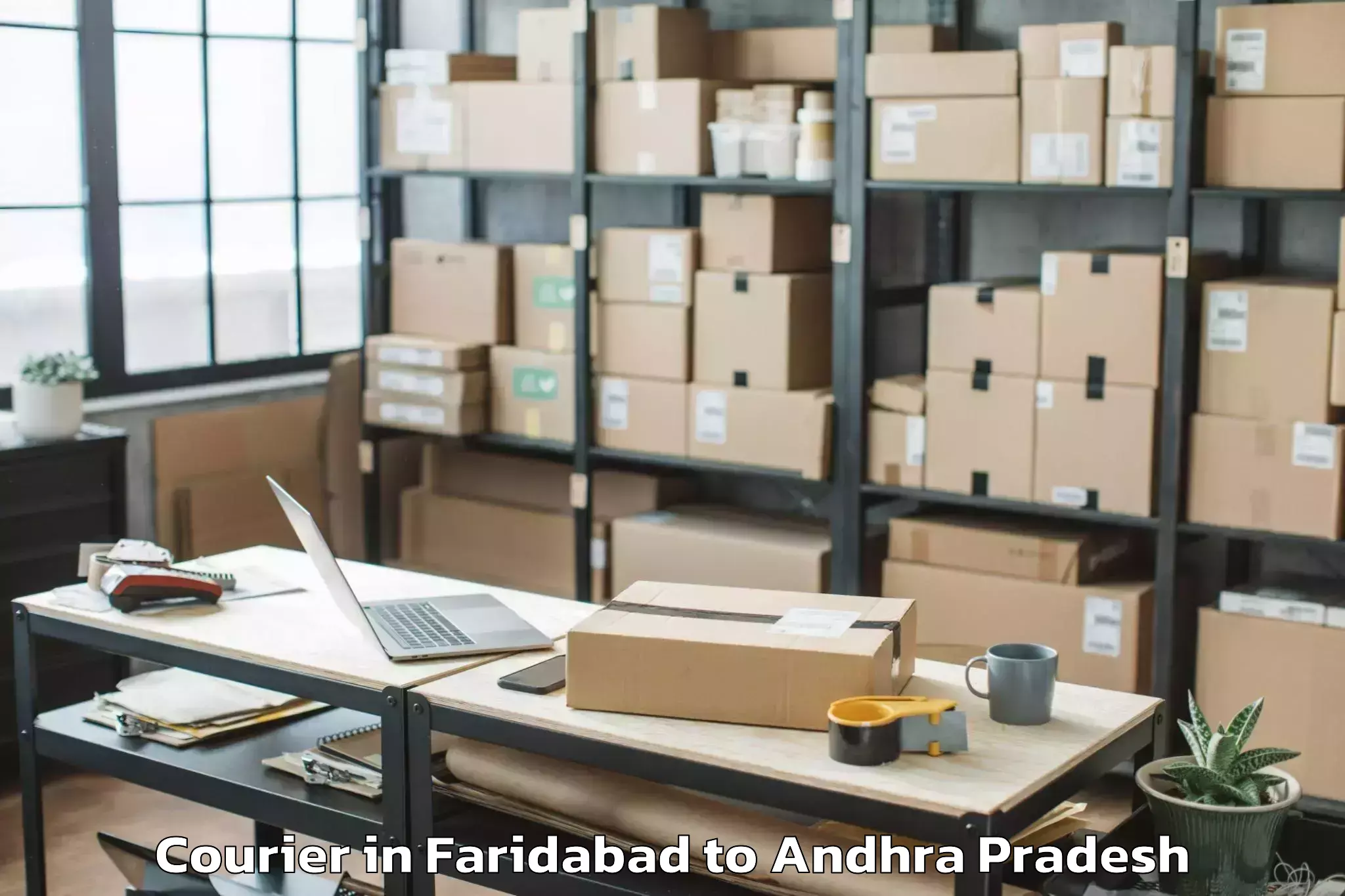 Book Faridabad to Visakhapatnam Port Trust Courier Online